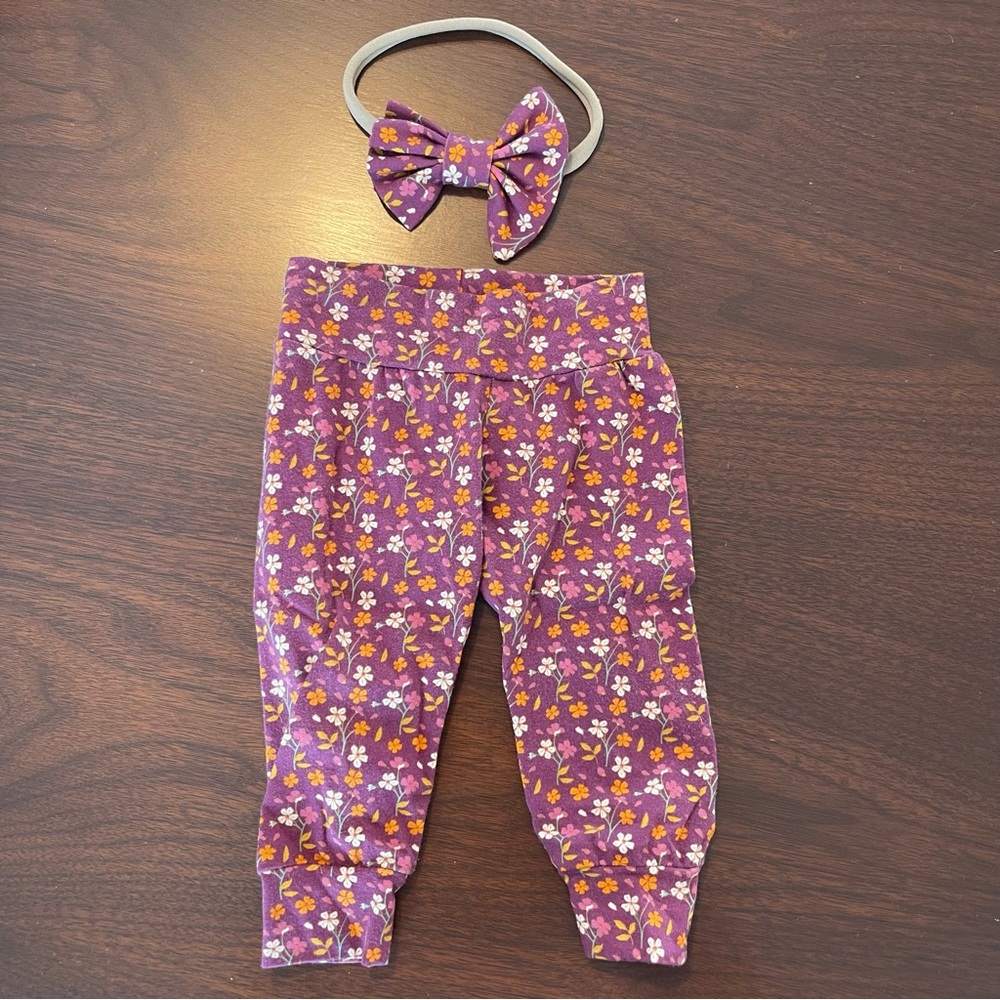 Baby Girl Pant + Headband Set